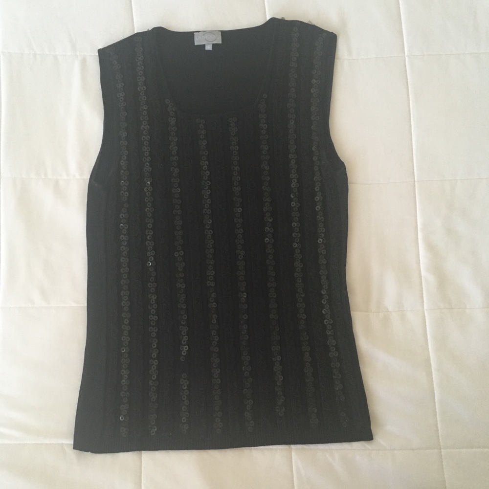 Black sweater with sequins